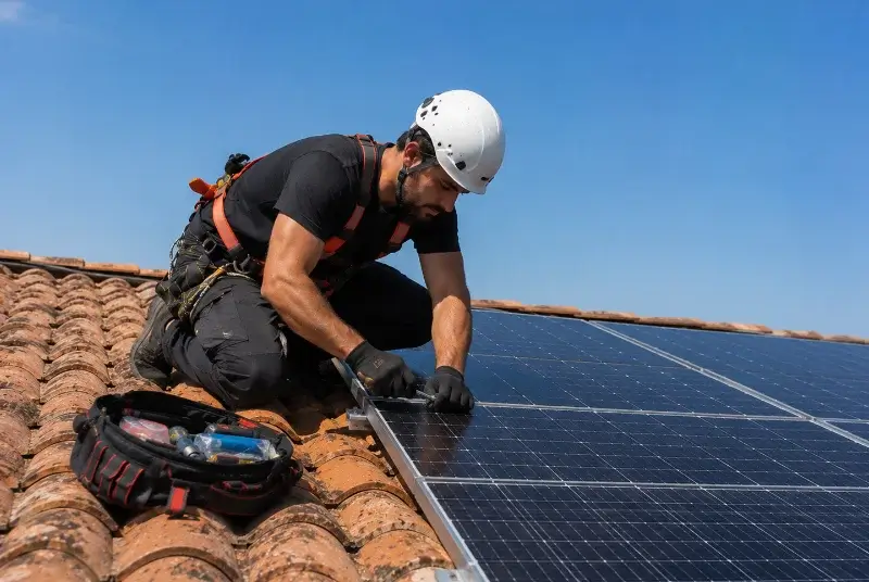 Maintenance et monitoring de panneaux solaires à Banos