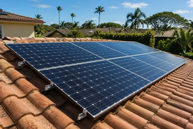 Installation de panneaux solaires à Banos